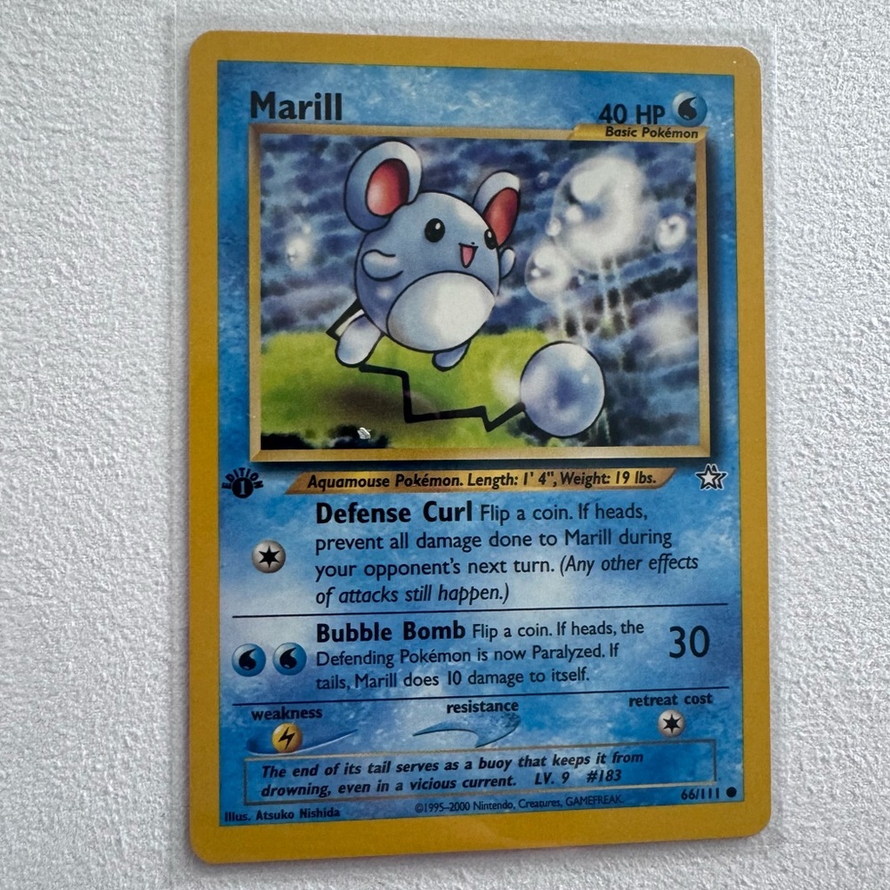 1st Edition Marill Pokémon Card